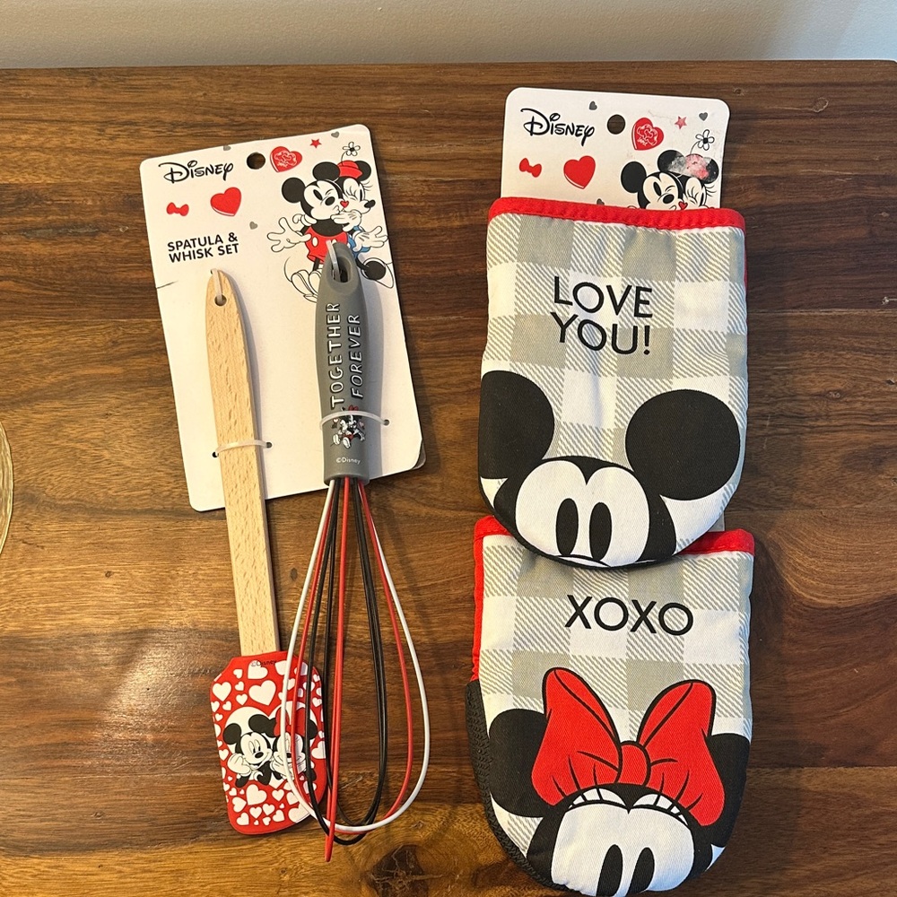 Disney Mickey Mouse Love Kitchen Set - Red, Black, White